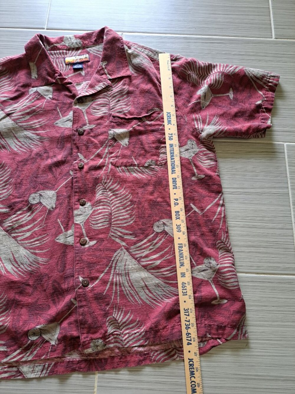 Havana Jacks Cafe Mens XL Hawaiian Shirt Silk Multicolored Tropical Short Sleeve - Picture 12 of 13